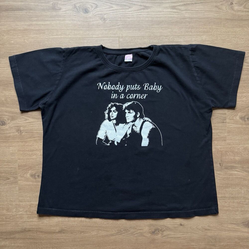 Vintage Dirty Dancing Shirt Women's Extra Large XL Gray Nobody Baby Corner